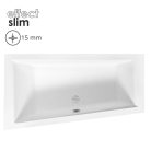 Besco INTIMA SLIM 160x90 balos aszimmetrikus íves akril sarokkád lábbal