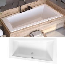 Besco INTIMA SLIM 150x85 jobbos aszimmetrikus íves akril sarokkád lábbal