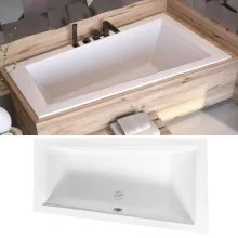 Besco INTIMA SLIM 150x85 jobbos aszimmetrikus íves akril sarokkád lábbal