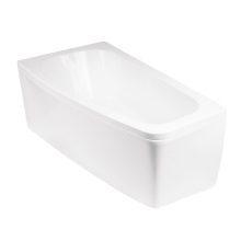 Besco LUNA 150x80 aszimmetrikus íves akril sarokkád