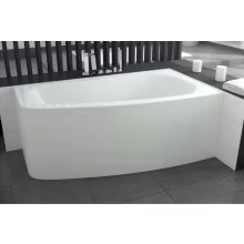 Besco LUNA 150x80 jobbos aszimmetrikus íves akril sarokkád