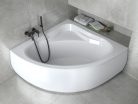 Besco MIA 140x140 szimmetrikus íves akril sarokkád lábbal és előlappal