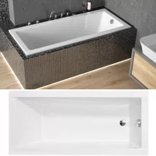 Besco MODERN SLIM 160x70 egyenes akril kád lábbal