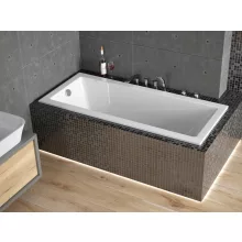 Besco MODERN SLIM 160x70 egyenes akril kád lábbal