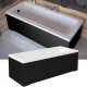Besco OPTIMA Black 150x70 egyenes akril kád lábbal, matt fekete elő- és oldallappal