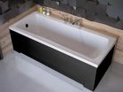 Besco OPTIMA Black 170x70 egyenes akril kád lábbal, matt fekete elő- és oldallappal