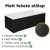 Besco OPTIMA Black 140/150/160/170 cm hosszú egyenes akril kád lábbal és matt fekete előlappal