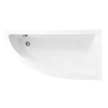 Besco PRAKTIKA 150x70 jobbos aszimmetrikus íves akril sarokkád