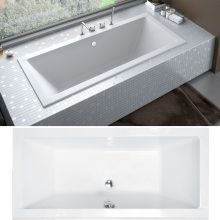 Besco QUADRO SLIM 175x80 egyenes akril kád