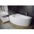   Besco RIMA 130x85/140x90/150x95/160x100/170x110 aszimmetrikus íves akril sarokkád