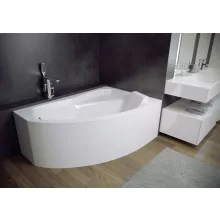 Besco RIMA 130x85 jobbos aszimmetrikus íves akril sarokkád