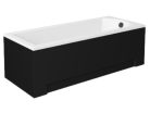 Besco SHEA Black 180x80 egyenes akril kád lábbal és matt fekete előlappal
