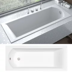   Besco SHEA SLIM 140/150/160/170/180 cm hosszú egyenes akril kád