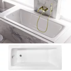 Besco TALIA SLIM 150/160/170 cm hosszú egyenes akril kád