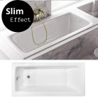 Besco TALIA SLIM 160x75 egyenes akril kád lábbal