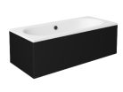 Besco VITAE Black 170x75 egyenes akril kád lábbal és matt fekete előlappal