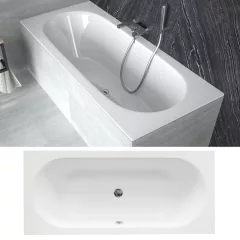   Besco VITAE SLIM 150/160/170/180 cm hosszú egyenes akril kád