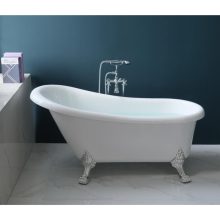 HD Legend antik króm oroszlánlábas térben álló akril kád, 170x75x80 cm