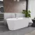   HD Pompei White ovális térben álló akril kád fényes króm túlfolyóval és click-clack leeresztővel, 170x75x58 cm