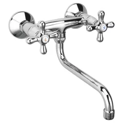   Ferro Retro New króm fali mosdó csaptelep elforgatható kifolyócsővel