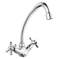   Ferro Retro króm konyhai mosogató csaptelep elforgatható kifolyócsővel