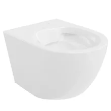 HD Lea Glossy White perem nélküli mély öblítésű íves fali WC tető nélkül
