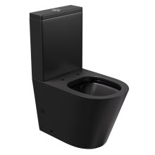 HD Dream Matt Black perem nélküli mély öblítésű íves fekete monoblokkos WC hátsó kifolyású tető nélkül + tartály