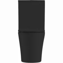 HD Dream Matt Black perem nélküli mély öblítésű íves fekete monoblokkos WC hátsó kifolyású tető nélkül + tartály