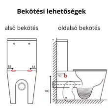 HD Dream Matt Black perem nélküli mély öblítésű íves fekete monoblokkos WC hátsó kifolyású slim "F" tetővel és fényes króm kiegészítőkkel + tartály