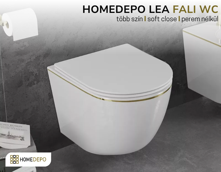 HomeDepo Lea fali WC – A modern fürdőszoba új alapdarabja