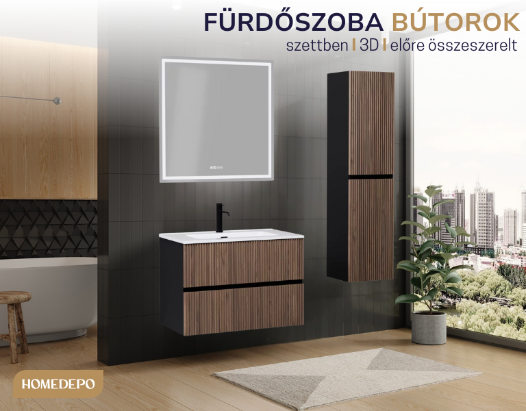 Lélegzetelállító 3D fürdőszobabútorok a HomeDepo-tól