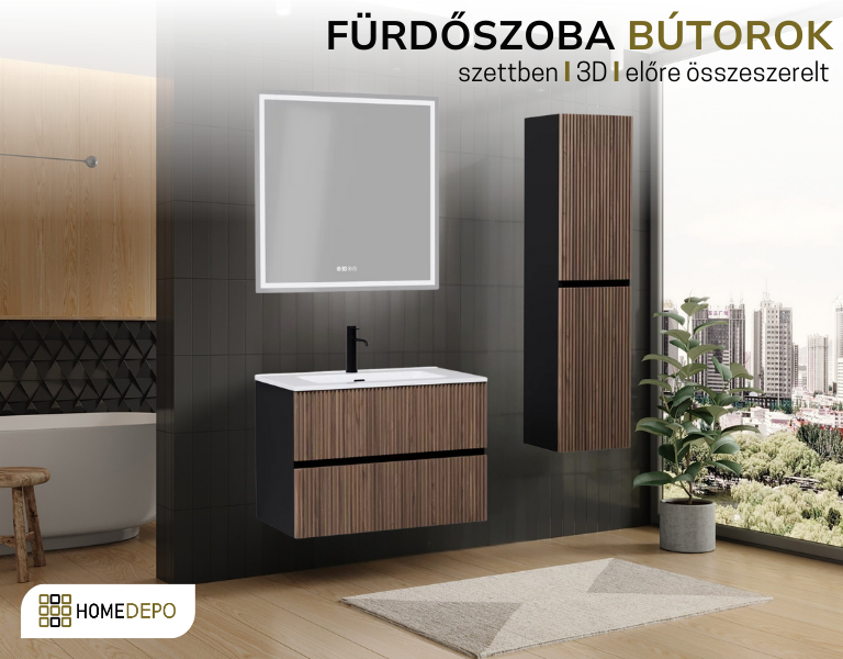 Lélegzetelállító 3D fürdőszobabútorok a HomeDepo-tól