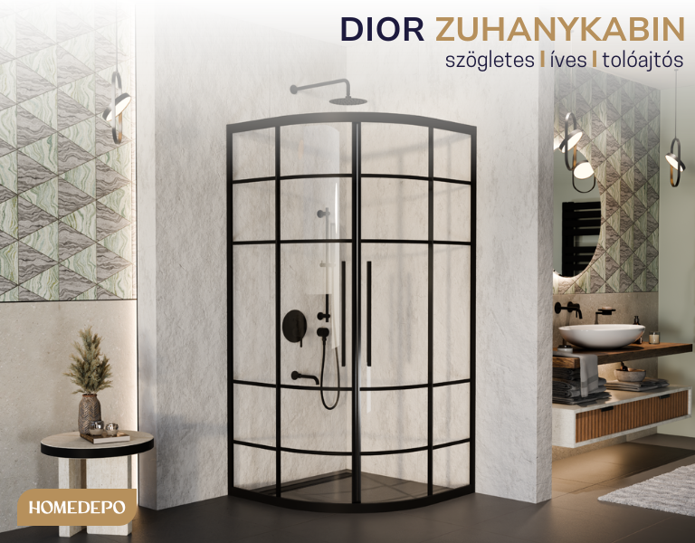 Dior zuhanykabin: Stílusos megoldás kis fürdőszobákba