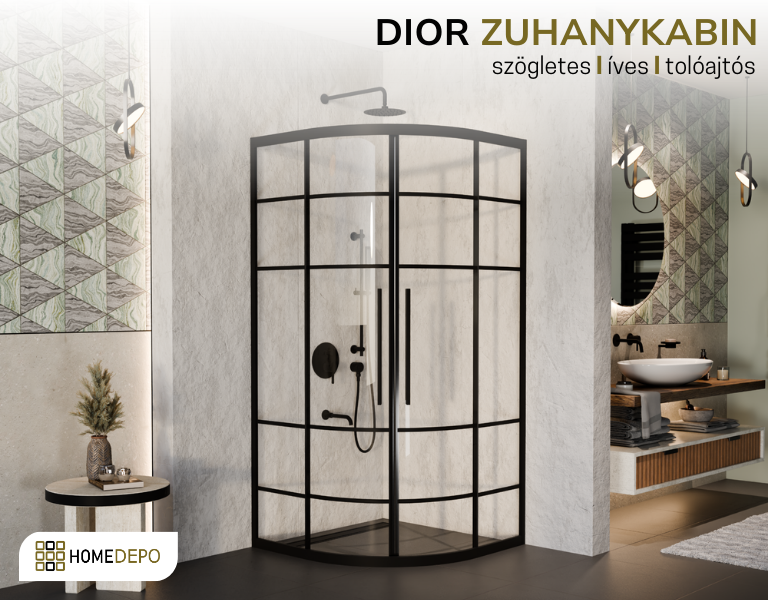Dior zuhanykabin: Stílusos megoldás kis fürdőszobákba