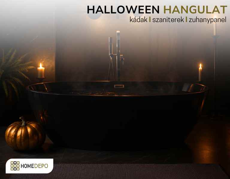 Halloween-i hangulat a fürdőszobádban