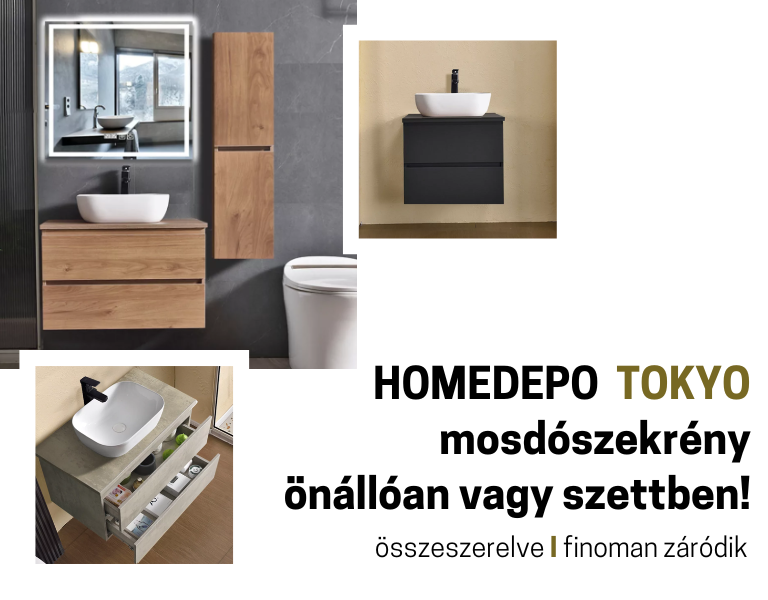 HomeDepo Tokyo mosdószekrények!