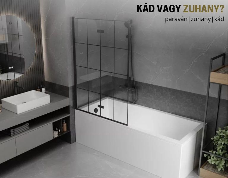 Kád zuhanyzóval – mikor ideális megoldás a kádparaván?